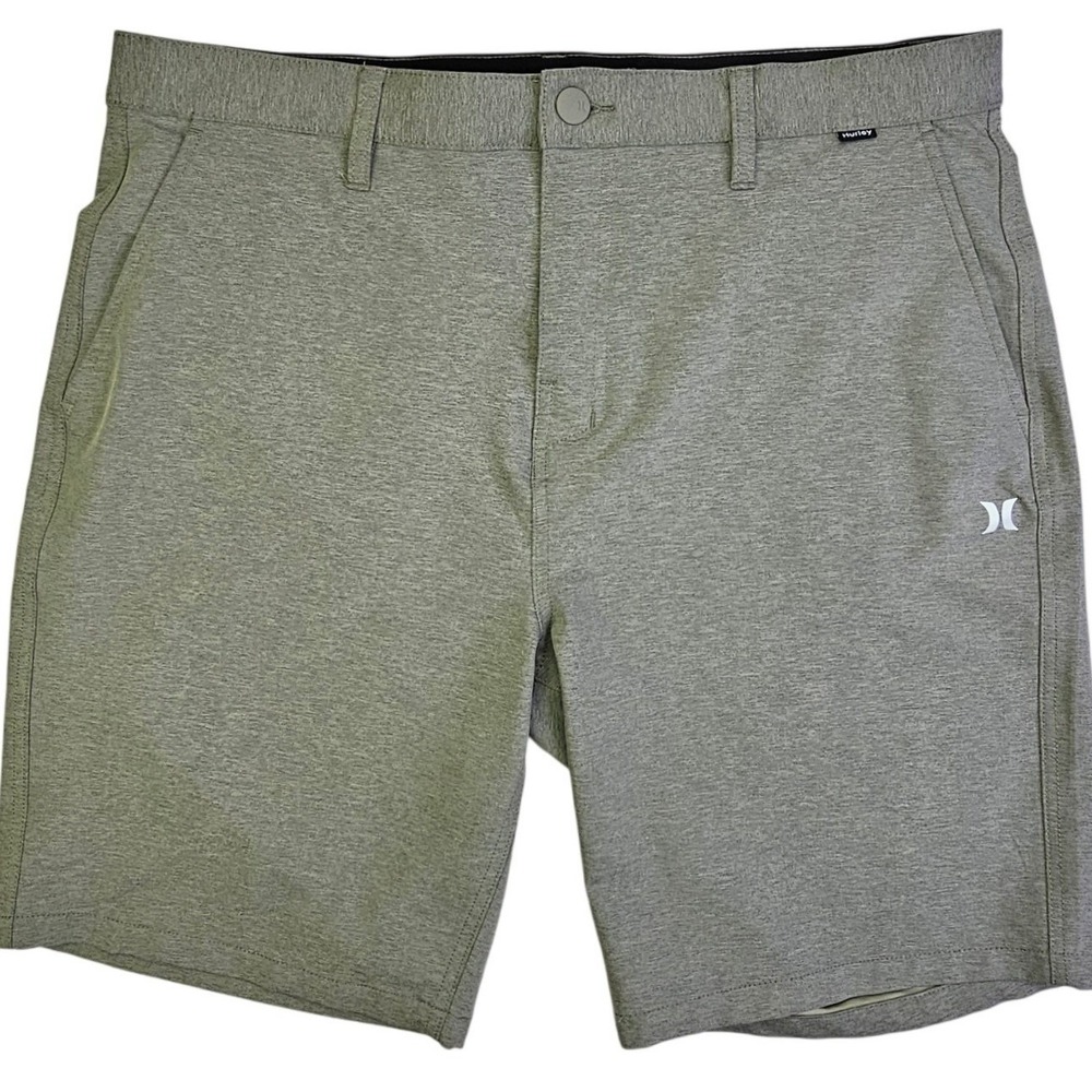 Hurley Mens Hybrid Walk Shorts Heather Gray Quick Dry Boardshorts 36 1574797 - Picture 1 of 11